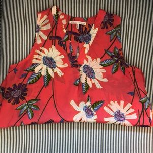 Floral Sleeveless Blouse